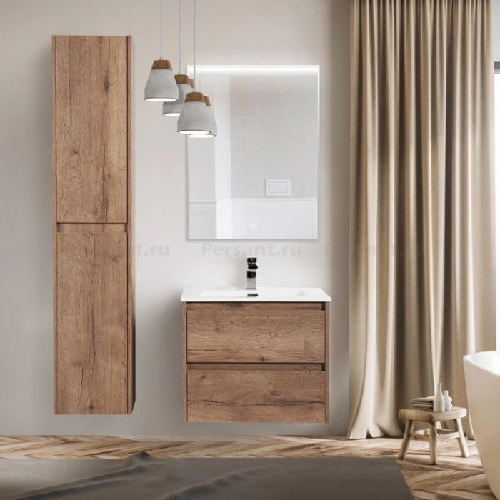 Тумба под раковину BelBagno Kraft 70 KRAFT-700-2C-SO-RT подвесная Rovere Tabacco