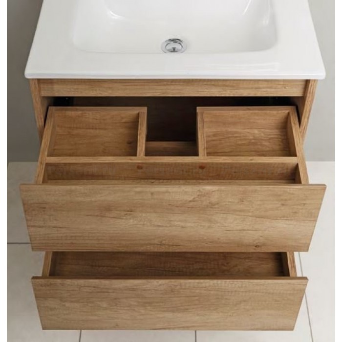 Тумба под раковину BelBagno Kraft 70 KRAFT-700-2C-SO-RT подвесная Rovere Tabacco