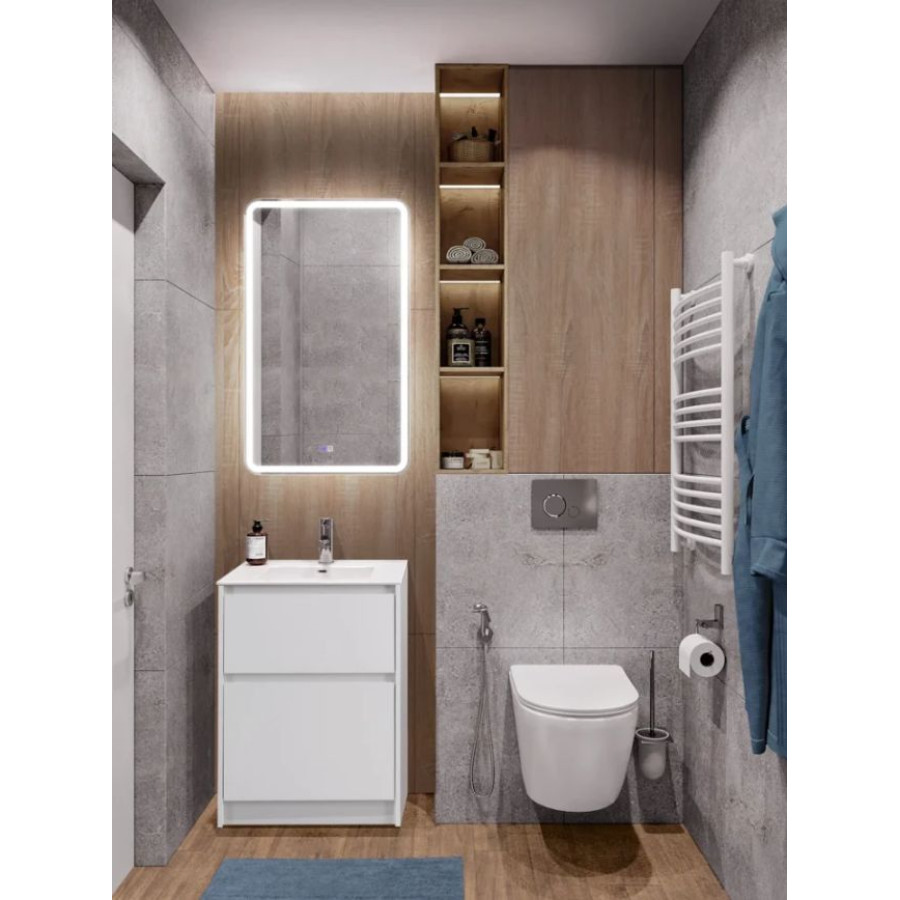 Тумба под раковину BelBagno Kraft 60 KRAFT-600-2C-PIA-BO напольная Bianco Opaco