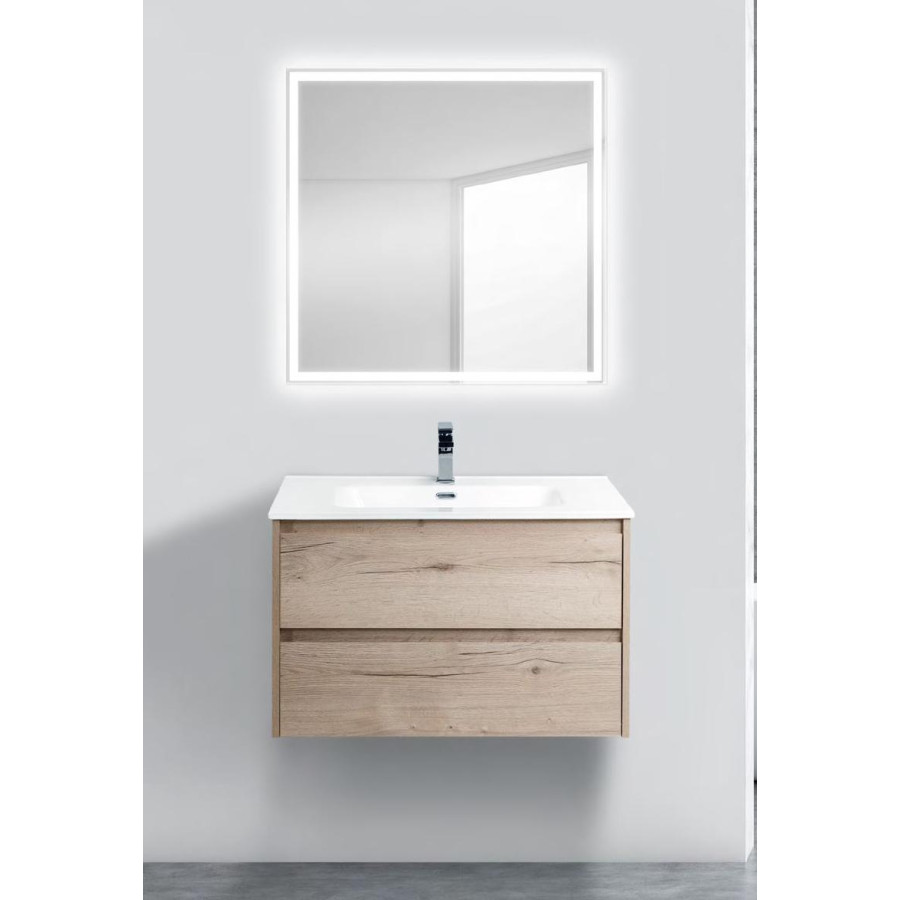 Тумба под раковину BelBagno Kraft 80 KRAFT-800-2C-SO-RGB подвесная Rovere Galifax Bianco