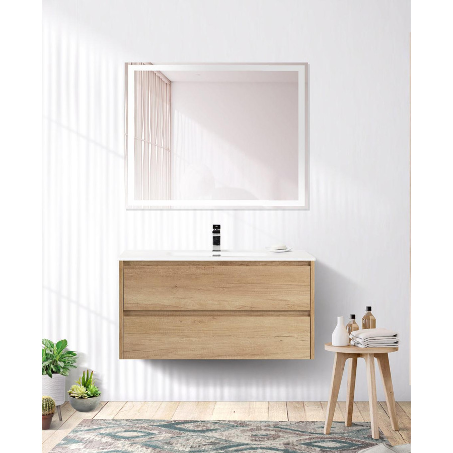 Тумба под раковину BelBagno Kraft 80 KRAFT-800-2C-SO-RNN подвесная Rovere Nebrasca Nature