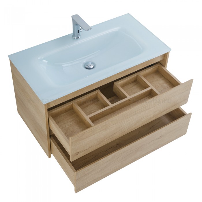 Тумба под раковину BelBagno Kraft 80 KRAFT-800-2C-SO-RNN подвесная Rovere Nebrasca Nature