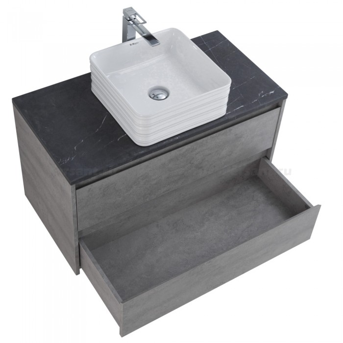 Тумба под раковину BelBagno Kraft 100 KRAFT-1000-2C-SO-CG подвесная Cemento Grigio