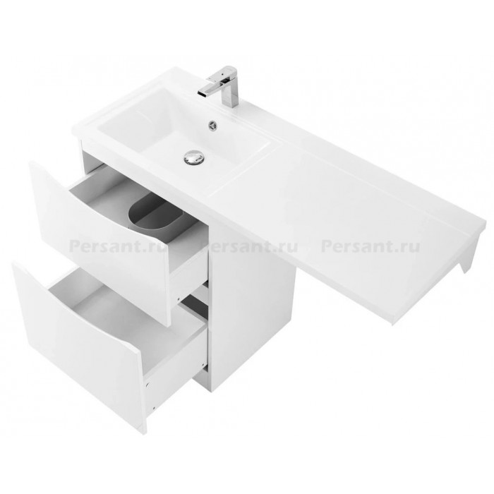 Тумба под раковину BelBagno LAVANDERIA-580/1200-2C-PIA-BL напольная Bianco Lucido