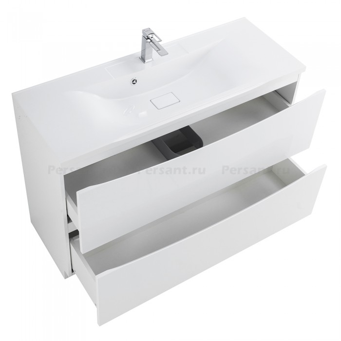 Тумба под раковину BelBagno Marino 100 MARINO-1000-2C-PIA-BL-P напольная Bianco Lucido