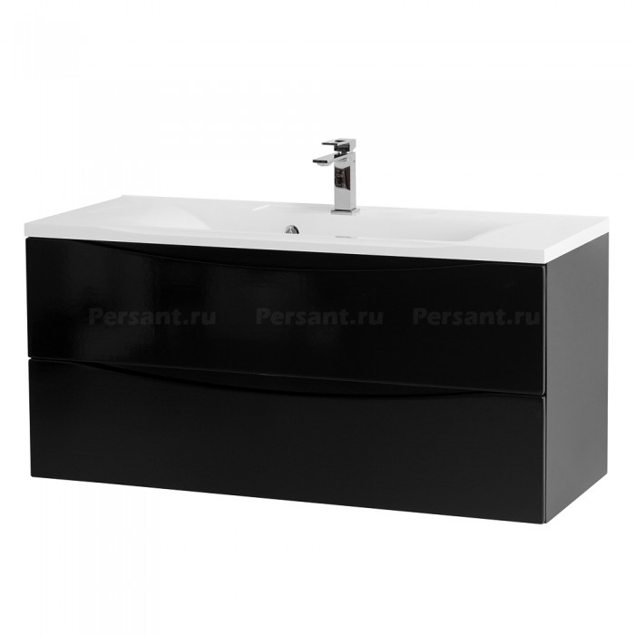 Тумба под раковину BelBagno Marino 120 MARINO-1200-2C-SO-NL-P подвесная Nero Lucido