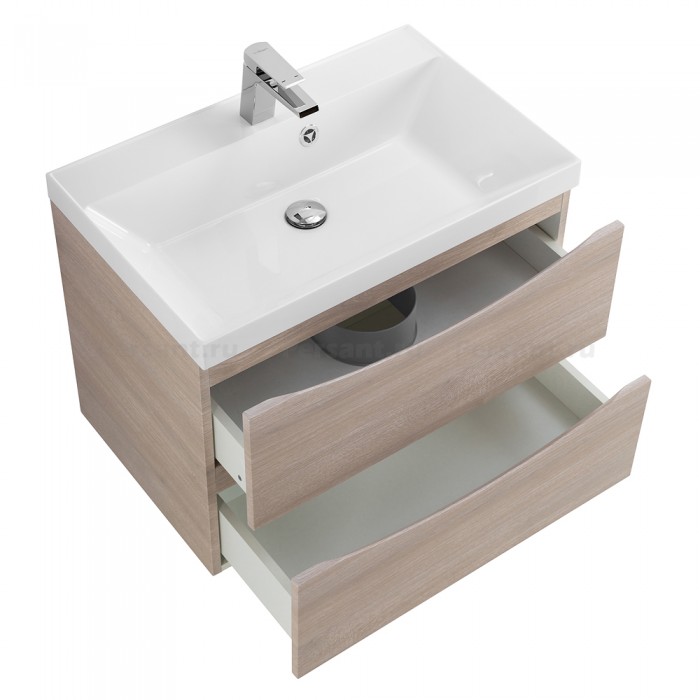 Тумба под раковину BelBagno Marino 70 MARINO-700-2C-SO-RG-P подвесная Rovere Grigio