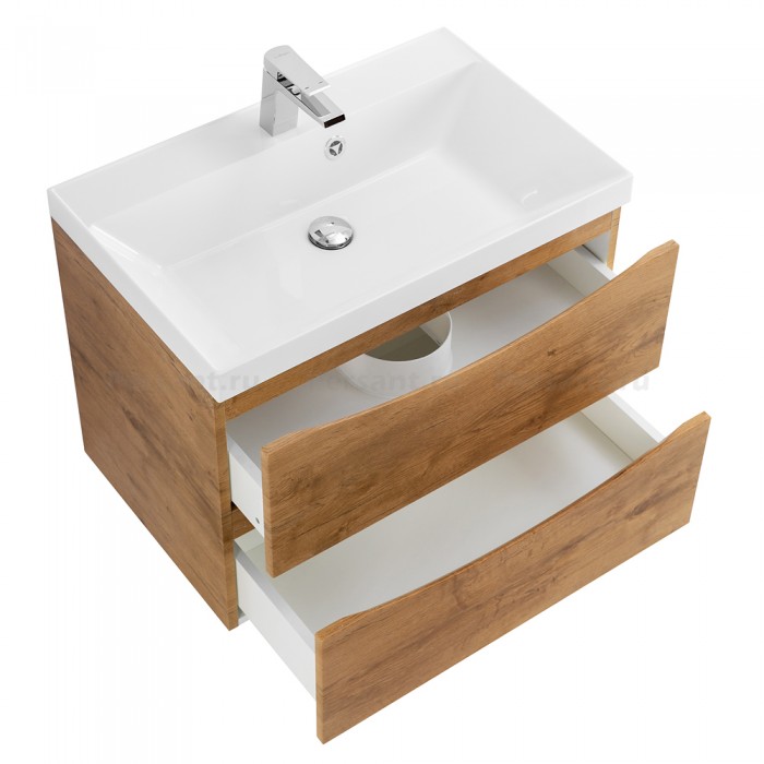 Тумба под раковину BelBagno Marino 70 MARINO-700-2C-SO-RN-P подвесная Rovere Nature