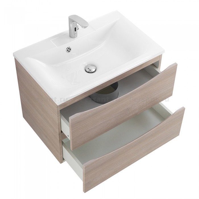 Тумба под раковину BelBagno Marino 65 MARINO-650-2C-SO-RG-P подвесная Rovere Grigio
