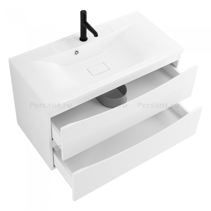Тумба под раковину BelBagno Marino 90 MARINO-900-2C-SO-BL-P подвесная Bianco Lucido