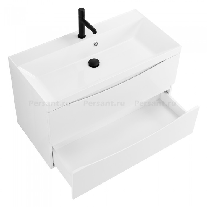 Тумба под раковину BelBagno Marino 90 MARINO-900-2C-SO-BL-P подвесная Bianco Lucido