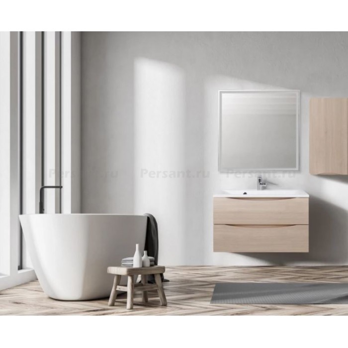 Тумба под раковину BelBagno Marino 90 MARINO-900-2C-SO-RG-P подвесная Rovere Grigio