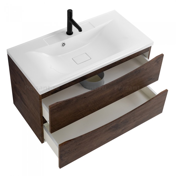Тумба под раковину BelBagno Marino 90 MARINO-900-2C-SO-RW-P подвесная Rovere Moro