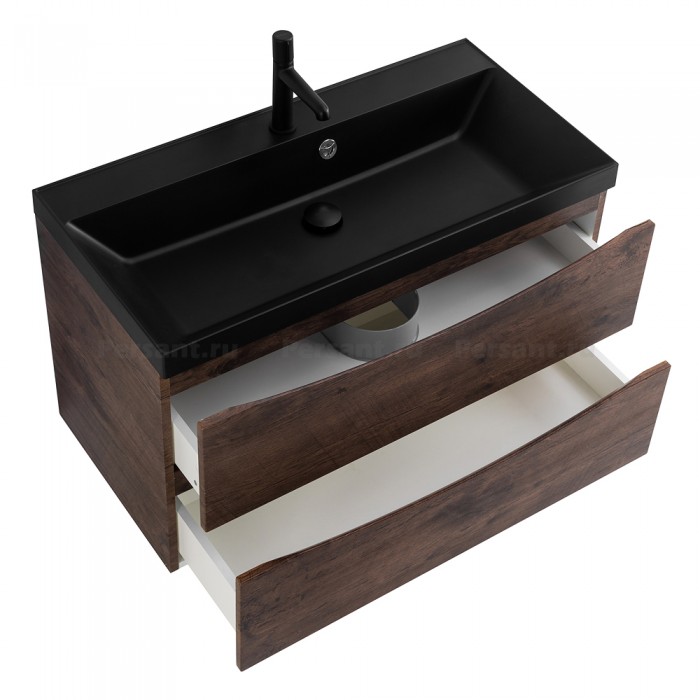 Тумба под раковину BelBagno Marino 90 MARINO-900-2C-SO-RW-P подвесная Rovere Moro