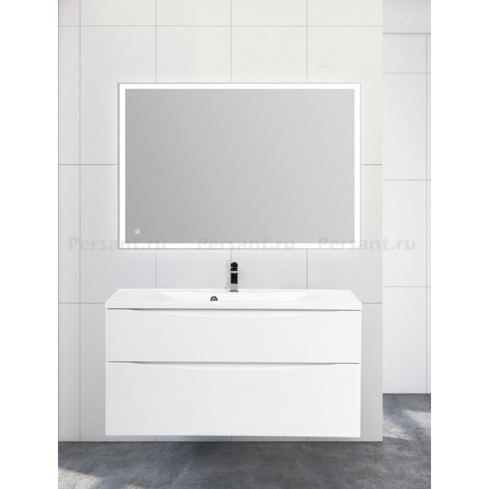 Тумба под раковину BelBagno Marino 110 MARINO-H60-1100-2C-SO-BL-P подвесная Bianco Lucido