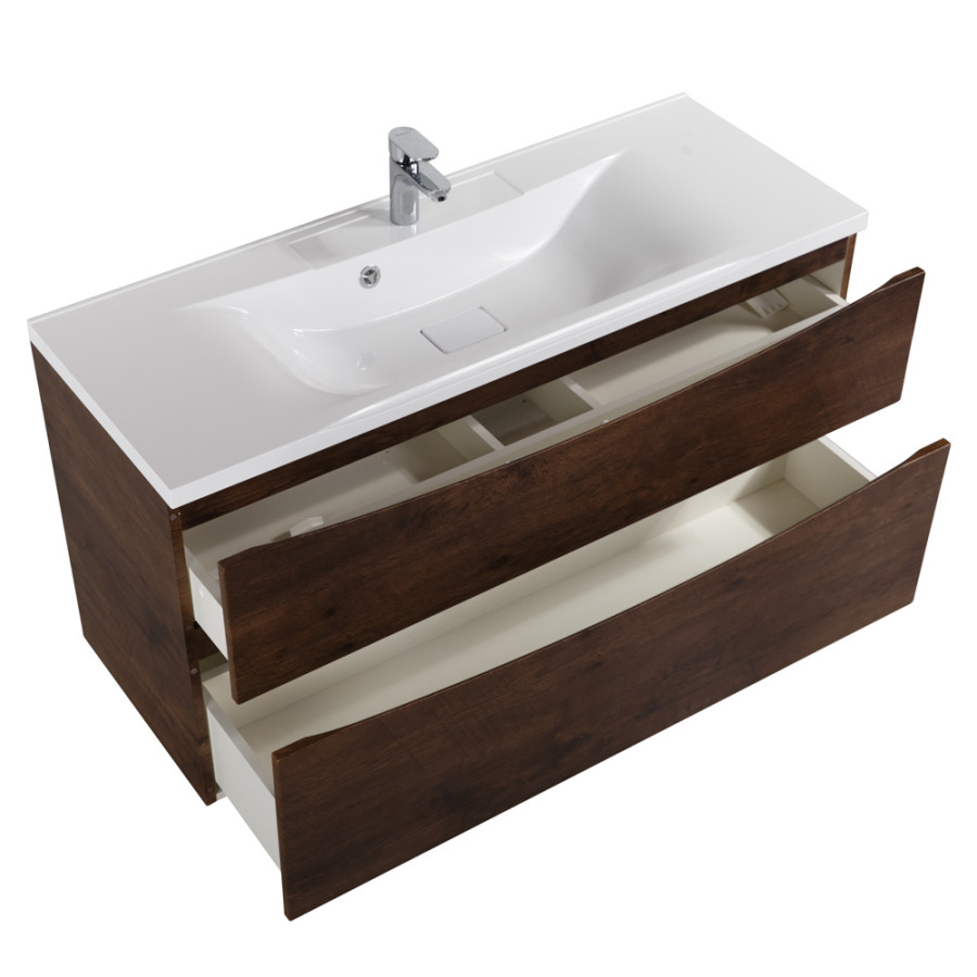 Тумба под раковину BelBagno Marino 110 MARINO-H60-1100-2C-SO-RW-P подвесная Rovere Moro