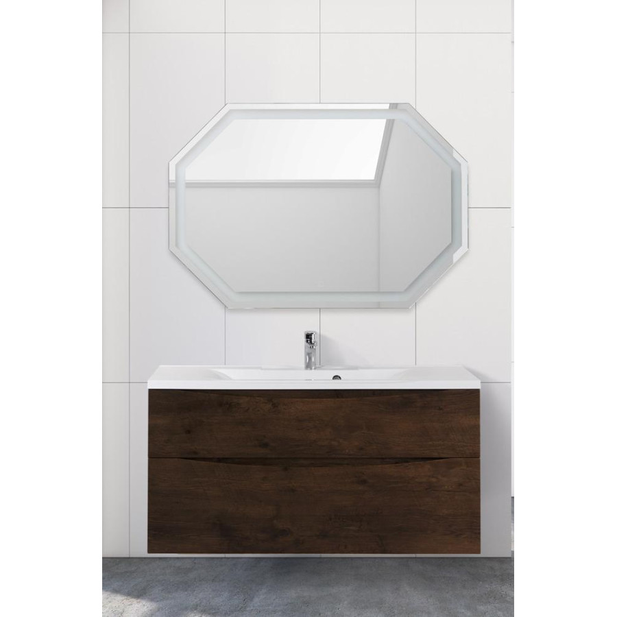 Тумба под раковину BelBagno Marino 110 MARINO-H60-1100-2C-SO-RW-P подвесная Rovere Moro