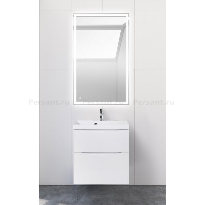 Тумба под раковину BelBagno Marino 60 MARINO-H60-600-2C-SO-BL-P подвесная Bianco Lucido