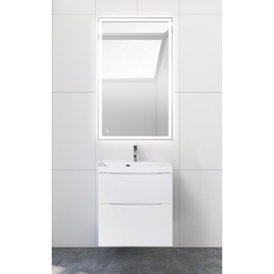 Тумба под раковину BelBagno Marino 60 MARINO-H60-600-2C-SO-BL-P подвесная Bianco Lucido