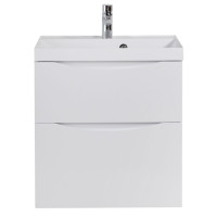 Тумба под раковину BelBagno Marino 60 MARINO-H60-600-2C-SO-BL-P подвесная Bianco Lucido