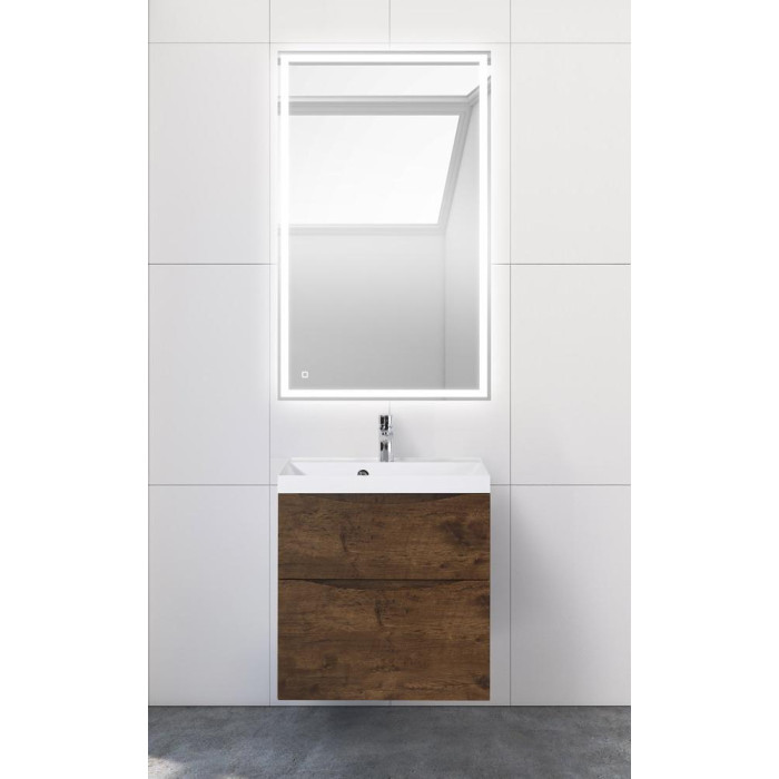 Тумба под раковину BelBagno Marino 60 MARINO-H60-600-2C-SO-RW-P подвесная Rovere Moro
