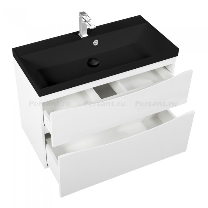 Тумба под раковину BelBagno Marino 80 MARINO-H60-800-2C-SO-BL-P подвесная Bianco Lucido