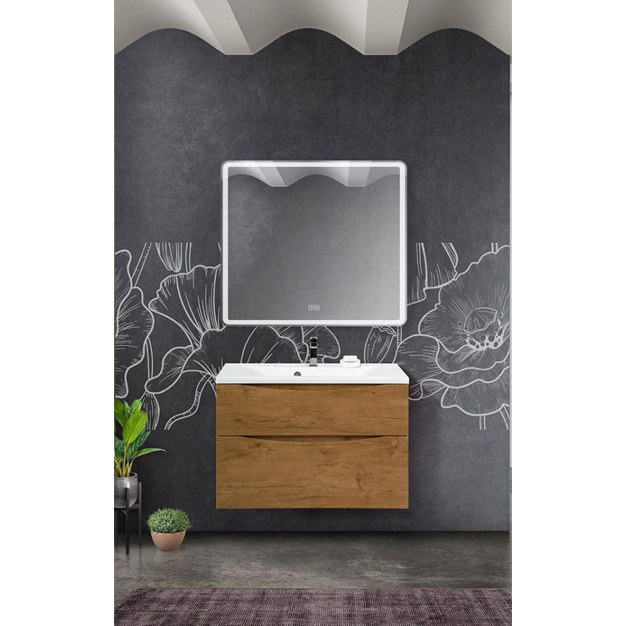 Тумба под раковину BelBagno Marino 90 MARINO-H60-900-2C-SO-RN-P подвесная Rovere Nature