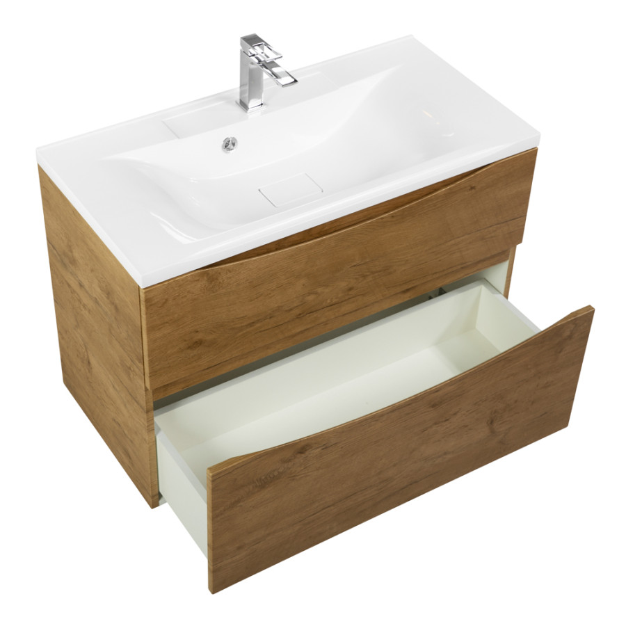 Тумба под раковину BelBagno Marino 90 MARINO-H60-900-2C-SO-RN-P подвесная Rovere Nature