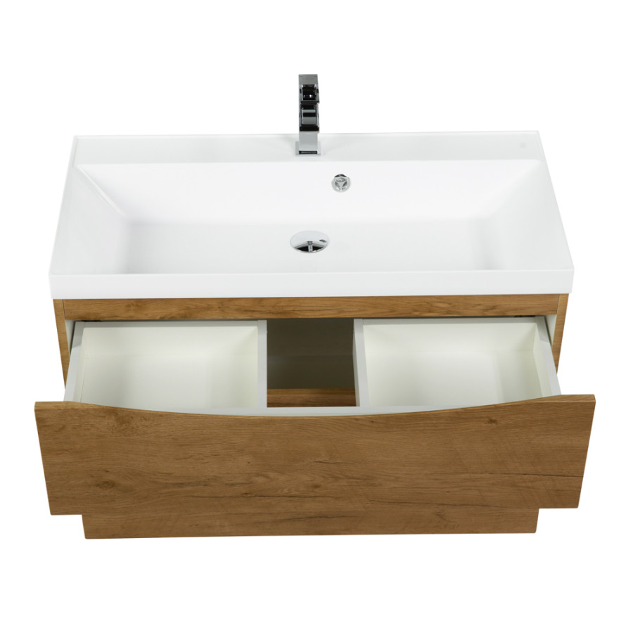 Тумба под раковину BelBagno Marino 90 MARINO-H60-900-2C-SO-RN-P подвесная Rovere Nature