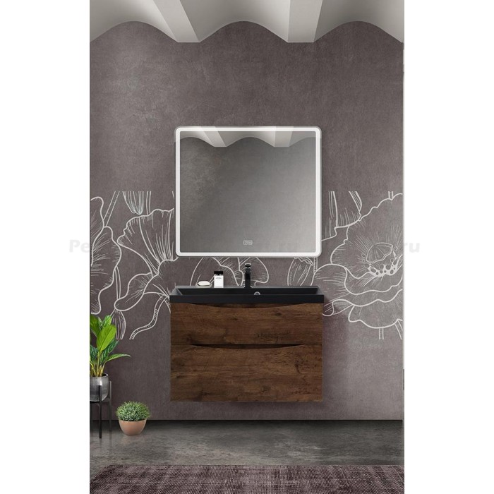 Тумба под раковину BelBagno Marino 90 MARINO-H60-900-2C-SO-RW-P подвесная Rovere Moro