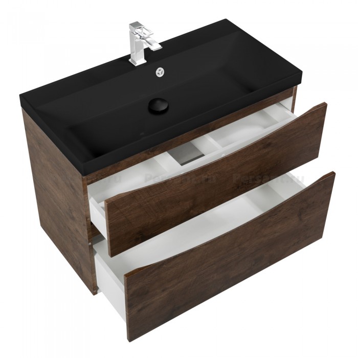 Тумба под раковину BelBagno Marino 90 MARINO-H60-900-2C-SO-RW-P подвесная Rovere Moro
