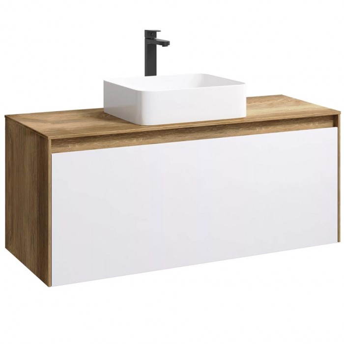 Тумба под раковину Aqwella Mobi 120 MOB0112DB подвесная, дуб балтийский