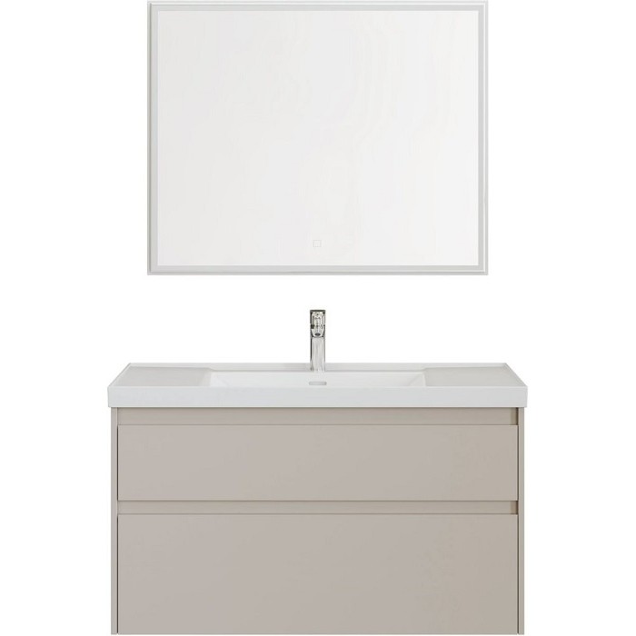 Тумба под раковину Aquanet Nova Lite 2.0 110 346328 бежевая