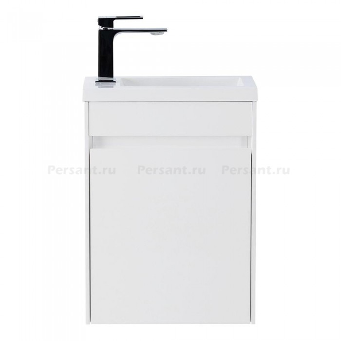 Тумба под раковину BelBagno Pietra Mini 40 PIETRA MINI-400-1A-SO-BL-R подвесная Bianco Lucido