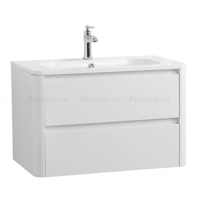 Тумба под раковину Cezares Relax 80 подвесная белый глянец RELAX-800-2C-SO-BL