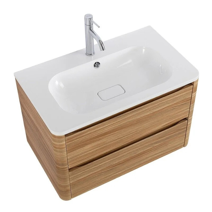 Тумба под раковину Cezares Relax 80 подвесная, дуб карамельный RELAX-800-2C-SO-RC-P