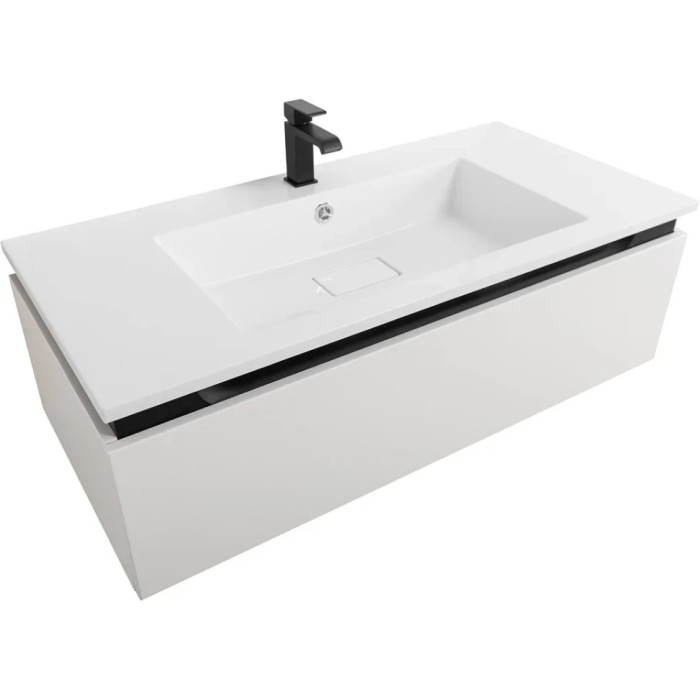 Тумба под раковину Cezares Slider 100 подвесная Bianco opaco SLIDER-1000-1C-SO-BO