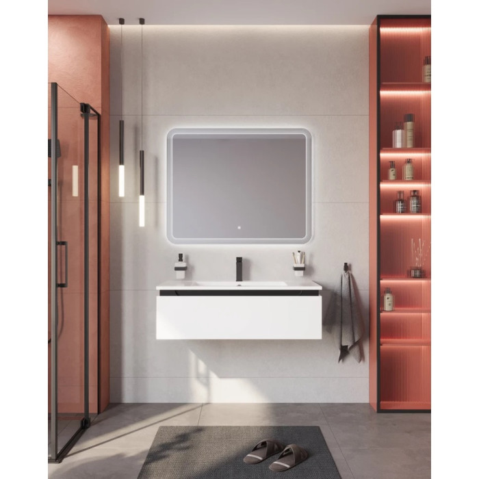 Тумба под раковину Cezares Slider 100 подвесная Bianco opaco SLIDER-1000-1C-SO-BO