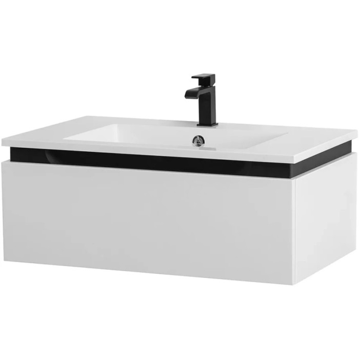 Тумба под раковину Cezares Slider 80 подвесная Bianco opaco SLIDER-800-1C-SO-BO
