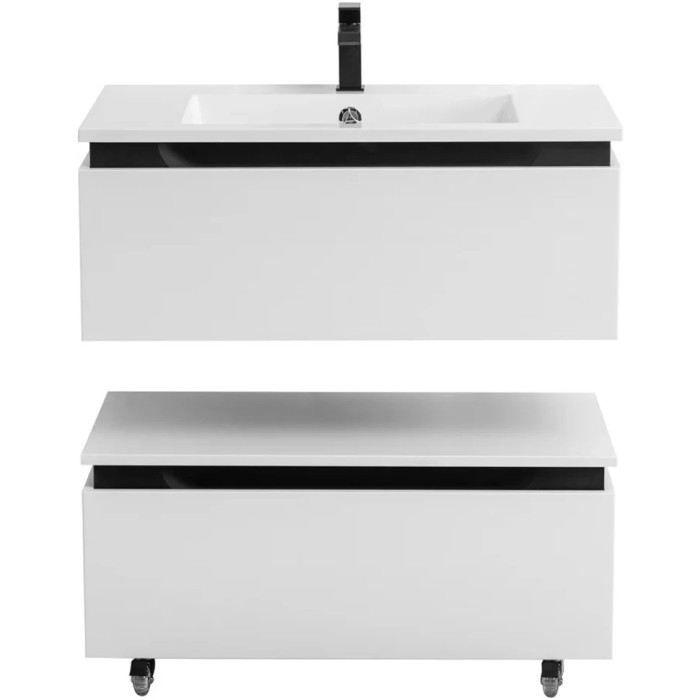 Тумба под раковину Cezares Slider 80 подвесная Bianco opaco SLIDER-800-1C-SO-BO