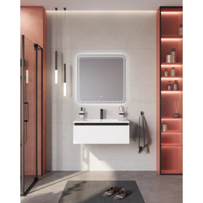 Тумба под раковину Cezares Slider 80 подвесная Bianco opaco SLIDER-800-1C-SO-BO