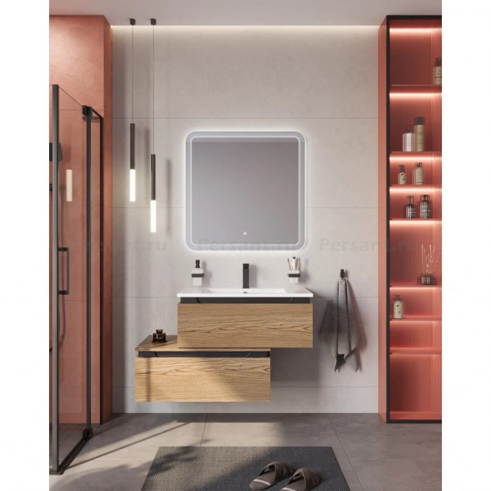 Тумба для комплекта Cezares Slider 80 дуб тангент SLIDER-800-1C-PI-RT-P