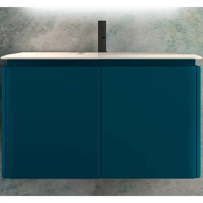 Тумба под раковину Cezares Stylus 94 см 55228 подвесная Blu Petrolio