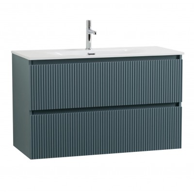 Тумба под раковину BelBagno Uno 100 UNO-1000-2C-SO-AO подвесная, голубая матовая