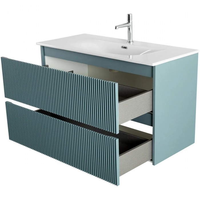 Тумба под раковину BelBagno Uno 120 UNO-1200-2C-SO-AO подвесная, голубая матовая