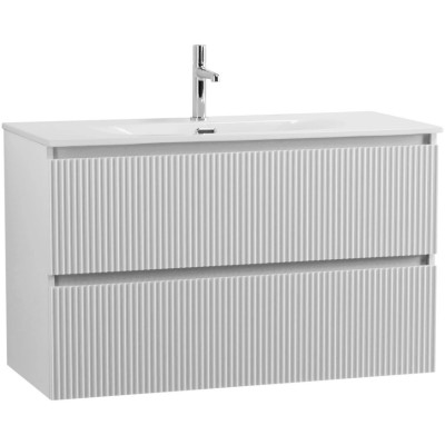 Тумба под раковину BelBagno Uno 100 UNO-1000-2C-SO-BO подвесная, белая матовая