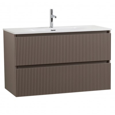 Тумба под раковину BelBagno Uno 100 UNO-1000-2C-SO-CO подвесная, бежевая матовая