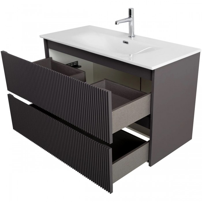 Тумба под раковину BelBagno Uno 120 UNO-1200-2C-SO-GSO подвесная, темно-серая матовая