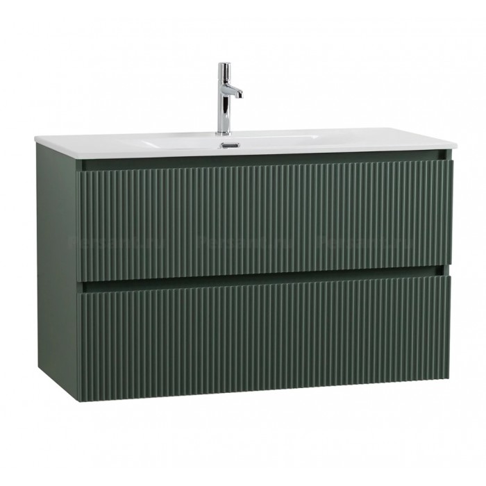 Тумба под раковину BelBagno Uno 100 UNO-1000-2C-SO-VO подвесная, зеленая матовая