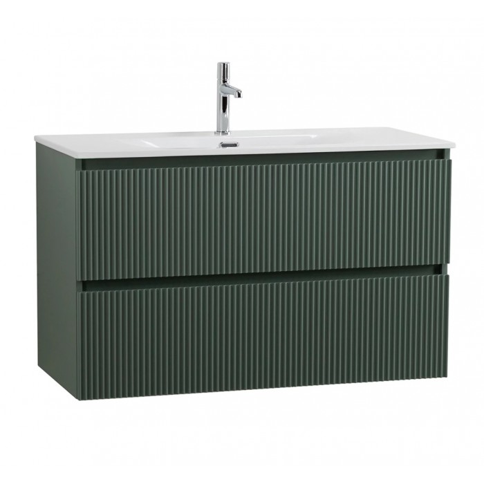Тумба под раковину BelBagno Uno 100 UNO-1000-2C-SO-VO подвесная, зеленая матовая